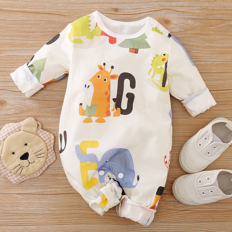 Baby Animal Allover Print Jumpsuit